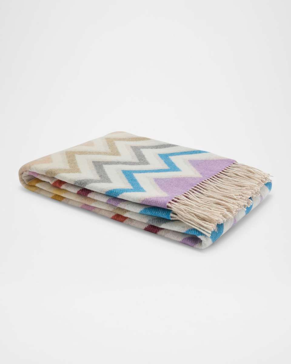 Watamu Wool-Blend Throw, 51" x 75"